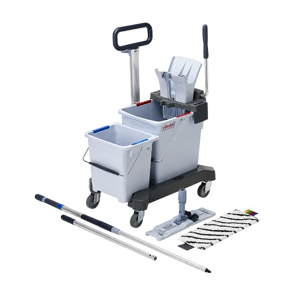 Πλήρες Διπλό Σύστημα Σφουγγαρίσματος Vileda® UltraSpeed Pro Με Κουβάδες 25L & 8L