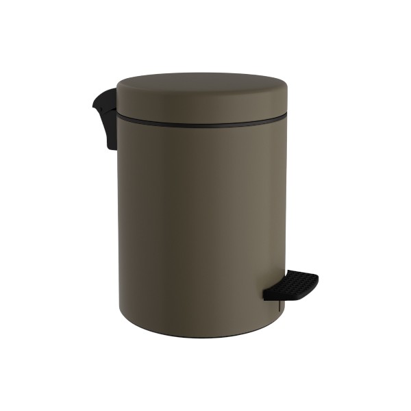 Χαρτοδοχείο 5L Με Πενταλ Μεταλλικό Heavy Matt