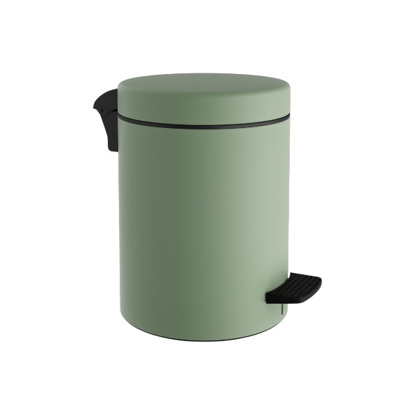 Χαρτοδοχείο 5L Με Πενταλ Μεταλλικό Heavy Matt
