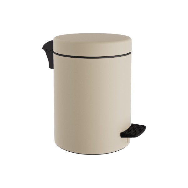Χαρτοδοχείο 5L Με Πενταλ Μεταλλικό Heavy Matt