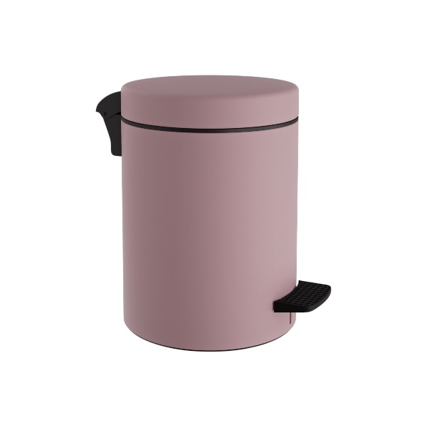 Χαρτοδοχείο 5L Με Πενταλ Μεταλλικό Heavy Matt