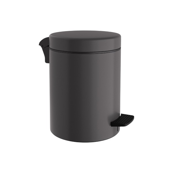 Χαρτοδοχείο 5L Με Πενταλ Μεταλλικό Heavy Matt