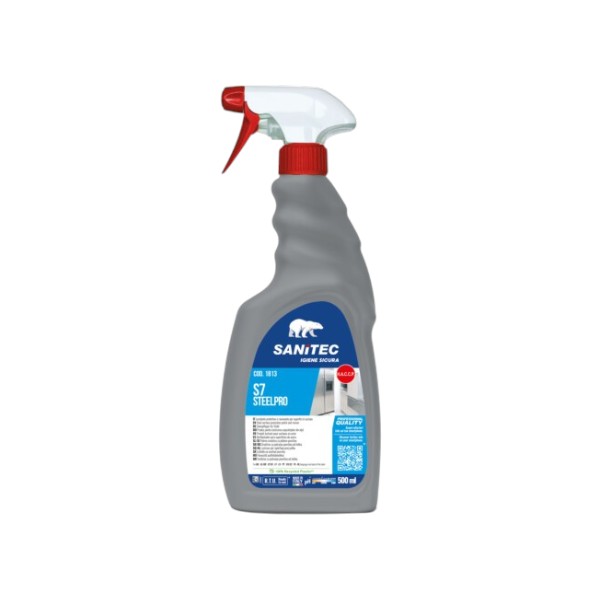 Γυαλιστικό Για Ατσάλινες Επιφάνειες S7 Steelpro 500ml