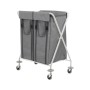 Καρότσι Μεταλλικό Περισυλλογής Λινών Dust Titan 2x100L TTS