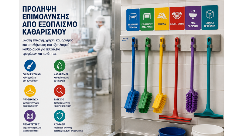 Πρόληψη Επιμόλυνσης από τον Εξοπλισμό Καθαρισμού