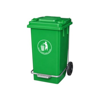 Κάδος Απορριμμάτων Με Ρόδες Και Πεντάλ 240L 