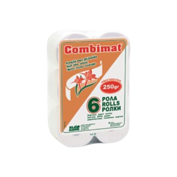 Χαρτί Υγείας Wc extra 6 ρολά Χ 250gr Λείο