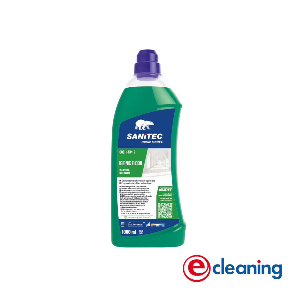 Igienic Floor ήπια αλκαλικό καθαριστικό γενικής χρήσης με άρωμα Green Apple Sanitec